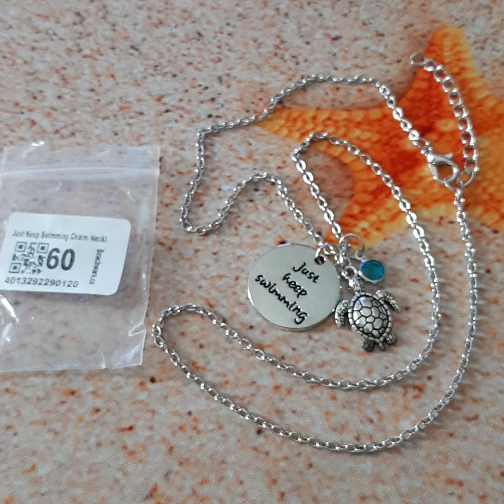Just Keep Swimming Necklace NWT - Picture 2 of 2